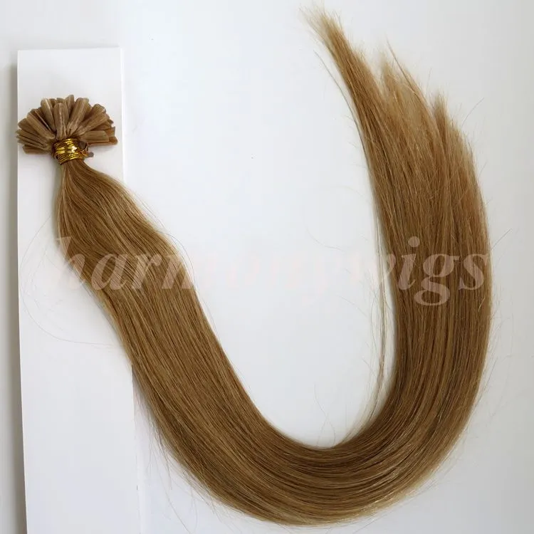 100g 100strands nail u punta estensione dei capelli 20 pollici #i pre -ledeta indiana Brasile Capelli umani di alta qualità