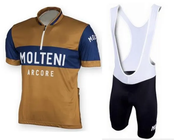 2024 Molteni Arcore Retro Cycling Jersey Zestaw Męskie Ropa Ciclismo Rowerowe odzież MTB Ubrania rowerowe Rower Mundur 2xS-6xl P5