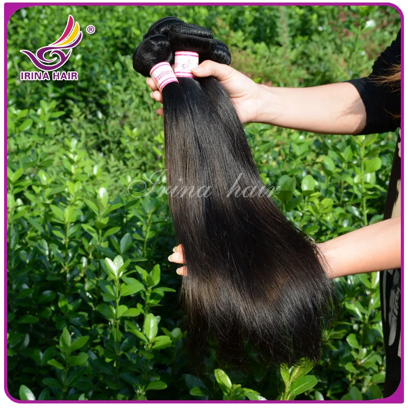 50% rabatt! Toppkvalitet 100% Human Hair Weave Weft Obehandlade Billiga Brasilianska Peruanska Malaysiska Indiska Rak Hårförlängningar 3bundar