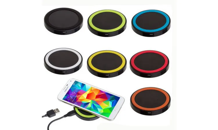 For iPhone X 8 plus Qi Wireless Charger Cell phone Mini Charge Pad For Qi-abled device for Samsung S8 Plus