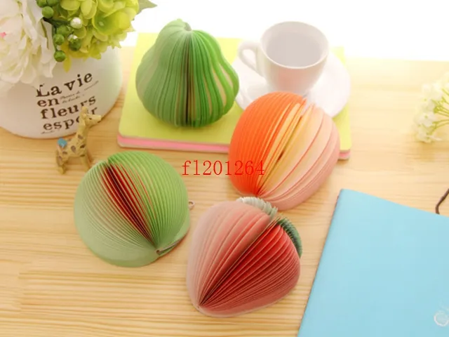 Memo Pad Fruit notepad Waterlemon Peach Paper Note Notepad Novelty Mix Style,