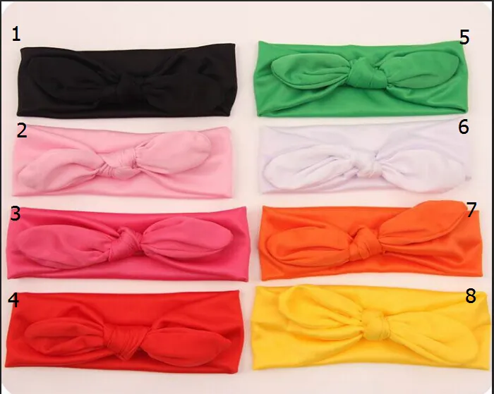 16 SZTUK OFF Promocje Akcesoria do włosów Mieszane Bawełniane Tkaniny Baby Head Wrap Girl Bow Bunny Uszy Na Sprzedaż Pałąk Kwiat Hairband FD6543