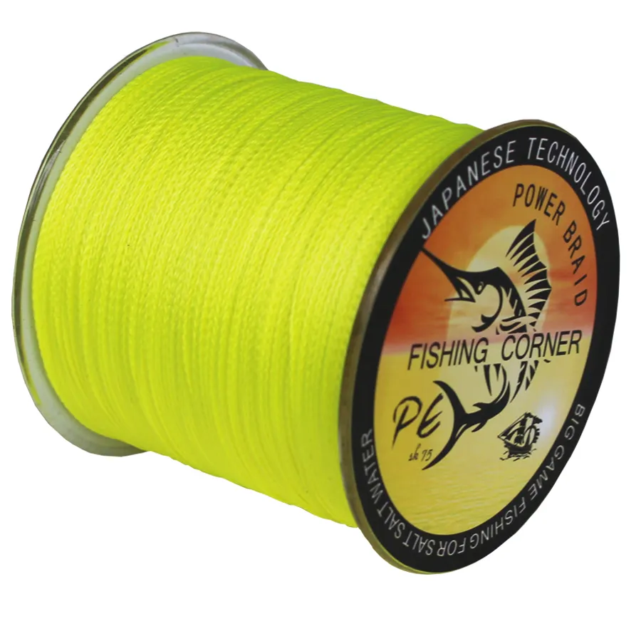 خط الصيد سوبر قوية اليابانية مضفر خط الصيد 500 م Multifilament PE المواد BRAIDED LINE 10-100L