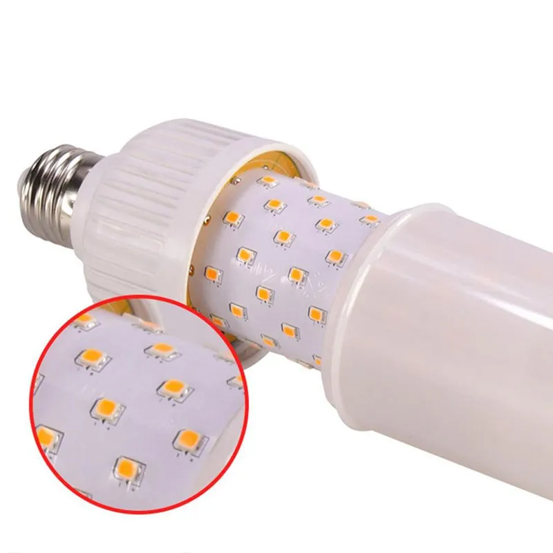 Luzes de fogo de chama LED Efeito Natureza simulada E27 Bulbos de milho leve com tremeluzência