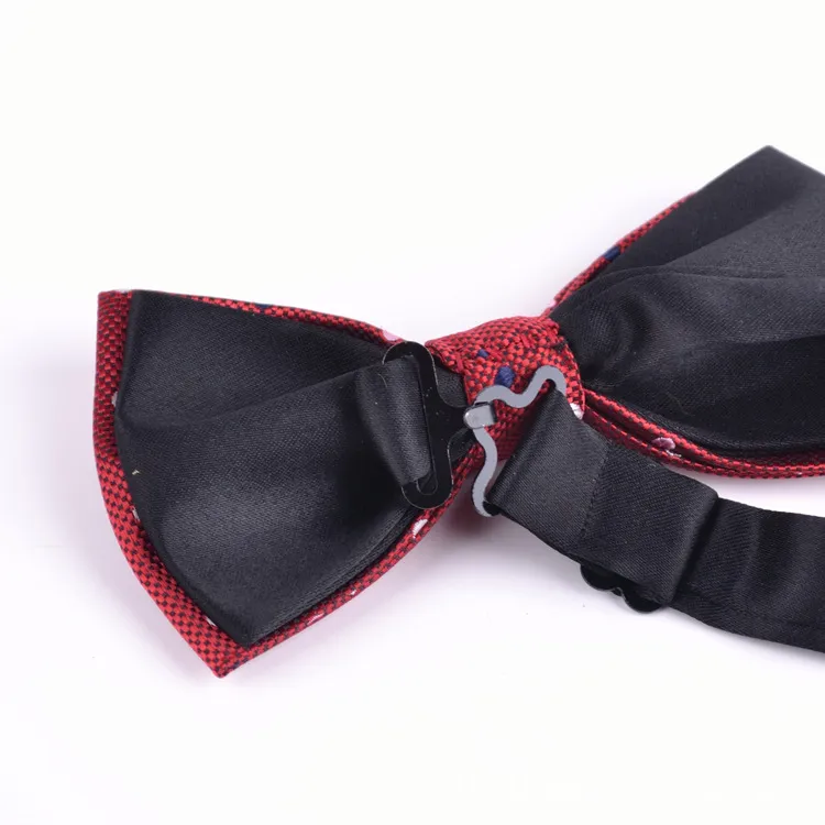 Unisex nek bowtie strik stropdas verstelbare bogen banden hoogwaardige metalen aanpassing gespen multi-style