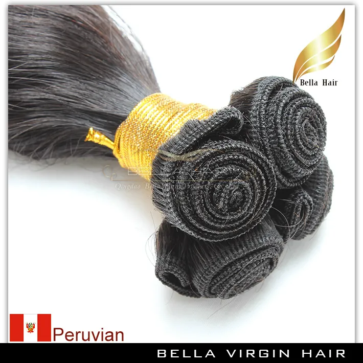 9a Funmi Virgin Peruian Hair Wavy Loose Wave Natural Black Human Hair Extension Unprocessed Weft フルヘッドファッションスタイル