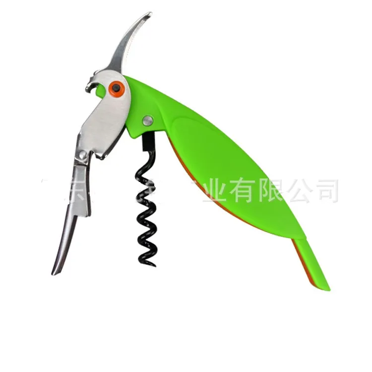 Parrot wine opener saca-rolhas abridor de garrafas de plástico criativo