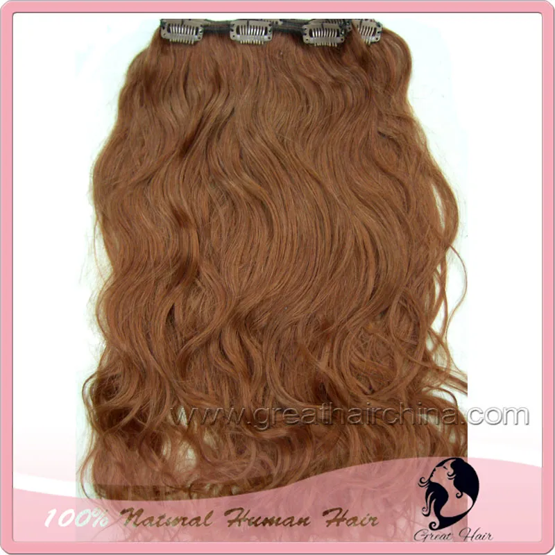 Brazilian Wavy Clip InOn Human Hair Extension 180123454427917