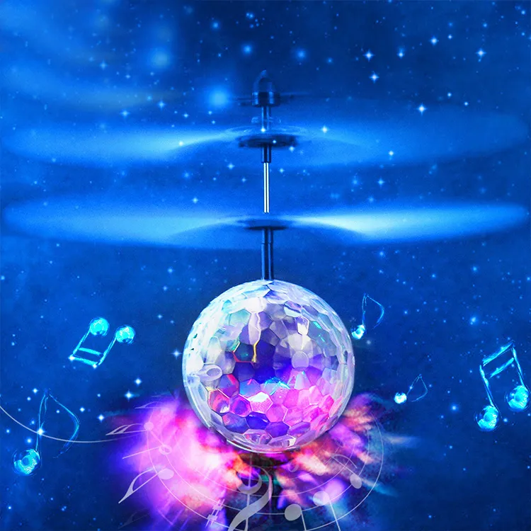 2x Mini UFO Ball, Jouet Volant à Induction Pour Enfants, Hélicoptère RC Télécommandé, Rouge