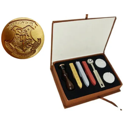 New Harry Potter Hogwarts School Badge Vintage Wax Seal Stamp Set  Collection Gift 