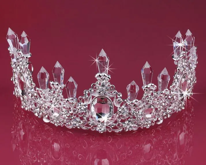 Akcesoria dla nowożeńców Tiaras Kolczyki Akcesoria Biżuteria Ślubna Zestawy Tanie Cena Moda Styl Panny Młodej Dresy HK82