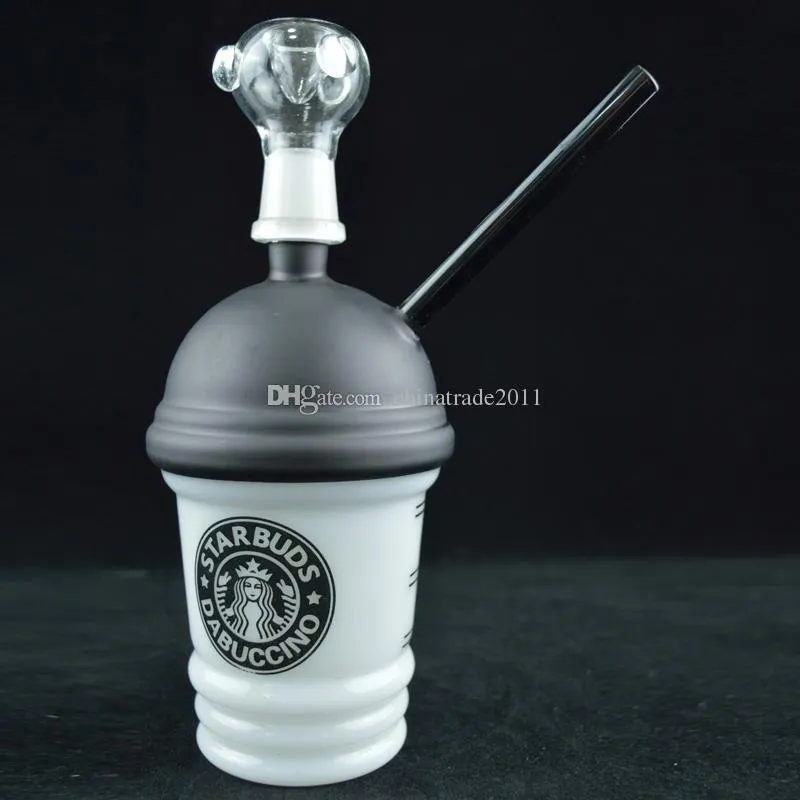 Black/White Glass Starbucks Cup for Glass Smoking Water Pipe