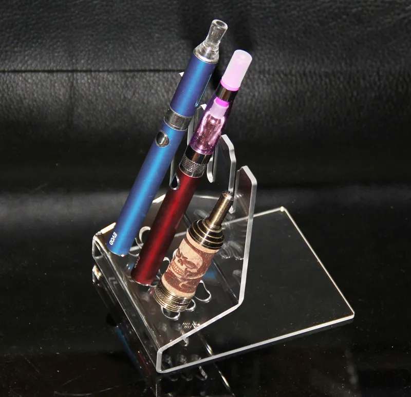 Acrylic e cig display clear stand shelf holder vape rack for ego battery vaporizer pen mech mod mechanical box rda