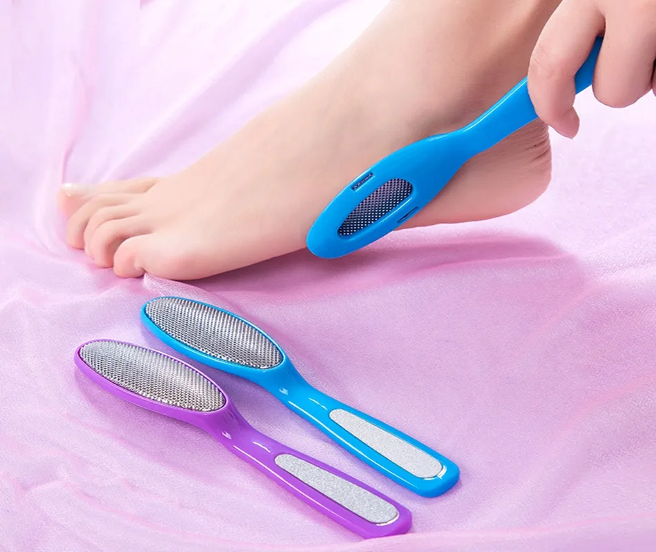 200PCS / Lot Exfoliation Double-Side Pumice Stone Foot Scrub Skin Care Massager Pedicure Tool Easy Life stress lindring