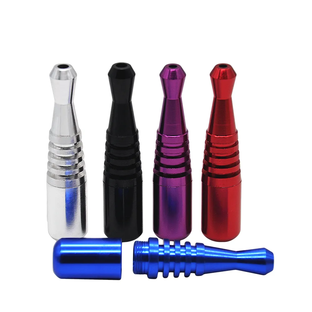 Big SizeTorpedo Aluminum Metal Smoking Pipe Hand Mouth Tips Cigreatte Tobacco One Hitter Wholesale