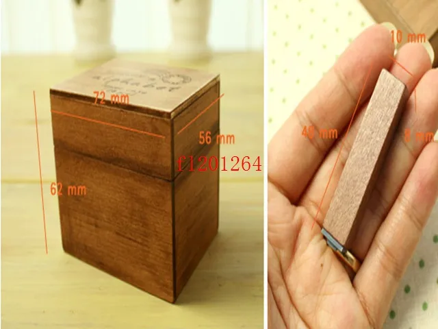 Handwriting Alphabet stamp set With Wooden box DIY funny work Uppercase Lowercase Stamps ,