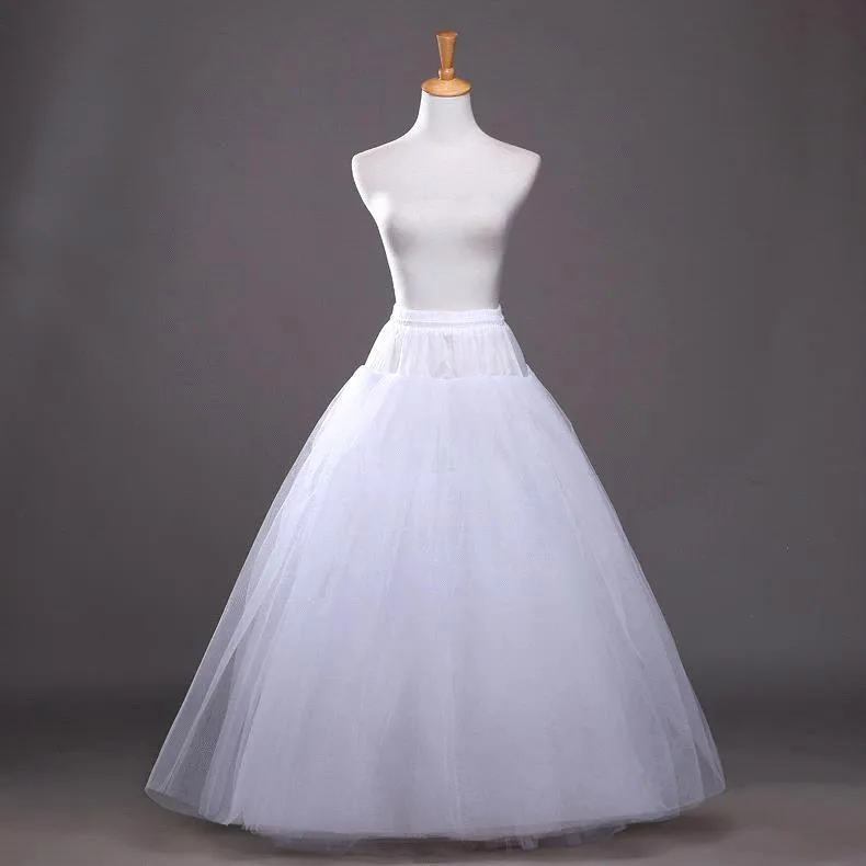 Estoque quente verão uma linha branco casamento anáguias underdress deslizamento nupcial para vestidos de noiva anáguas nupciais frete grátis