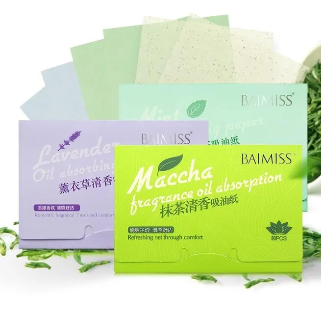 BAIMISS, papel absorbente para la cara, hojas absorbentes de aceite, limpiador profundo, removedor de cabeza negra, productos de belleza para el tratamiento del acné