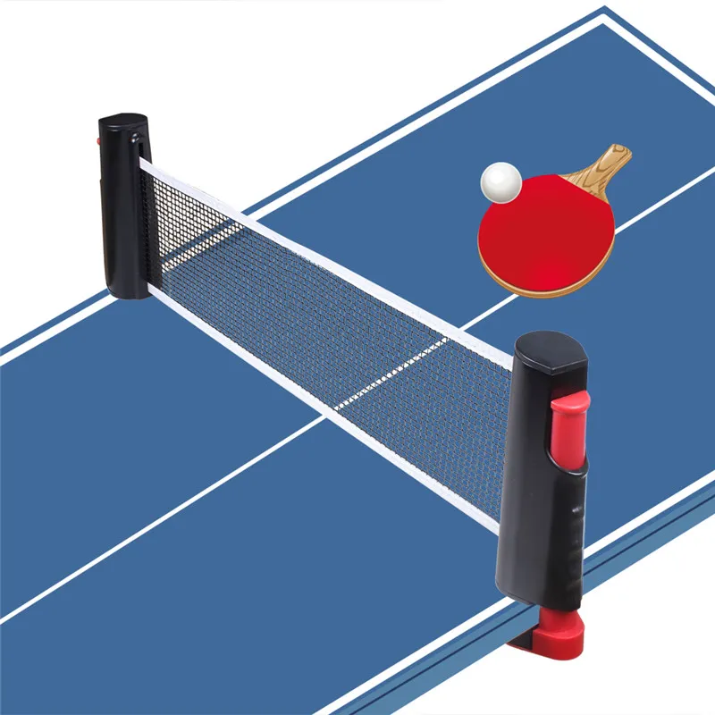 Retractable Ping Pong Net Rack Replacement Table Tennis Net And Post Set with Storage Bag