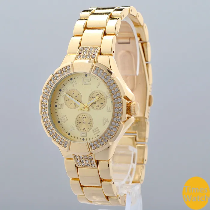 2019 Nowy Przybył Nowe Kobiety Oglądaj Gorąca Sprzedaż Marka GS z Diamond Rose Gold Dress Watch dla Lady Dress Wirtrwatch 4 Kolory