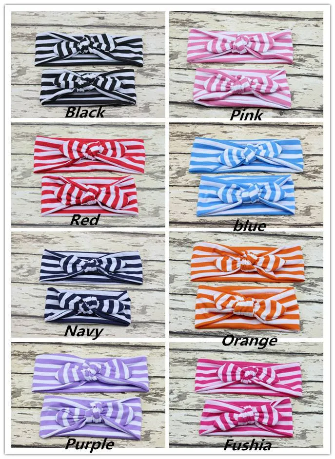 30 pz neonata headwrap cotone fiocco nodo fascia accessori capelli ragazza moda orecchie da coniglio arco fascia capelli copricapo spedizione gratuita FD6535