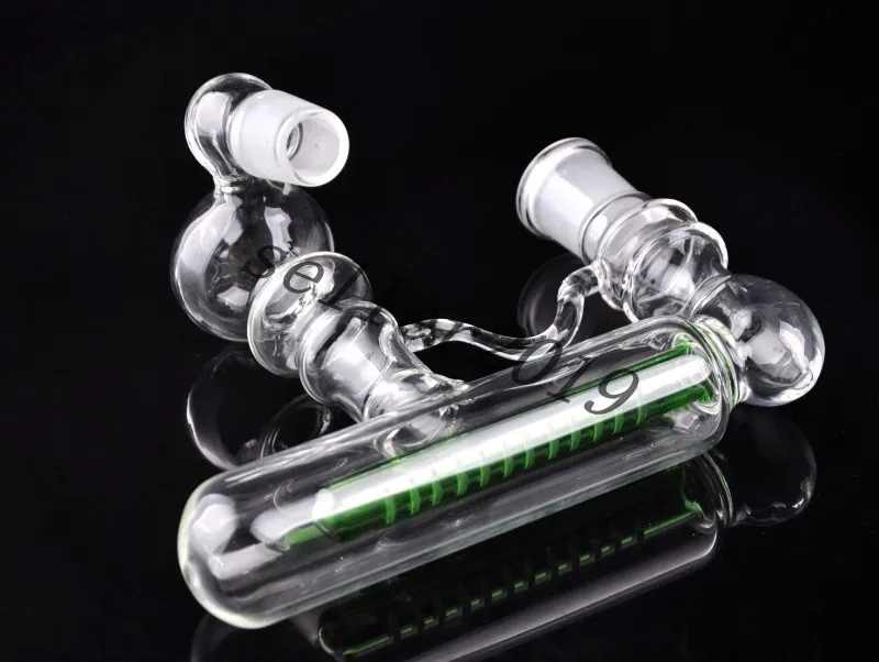 각진 공동 물 담뱃대의 흡연 액세서리 Ash Catcher Lacunaris in 14mm 또는 18mm Glass bongs Glass bubbler and Percolator inline perc