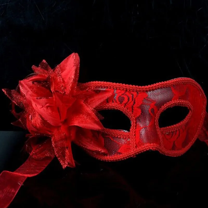 Seksi Dantel Parti Maskeleri El Yapımı Parti Düğün Dantel Maske Dans Maske Kostüm Venedik Masquerade Noel Docaration Çiçek Maske ücretsiz kargo