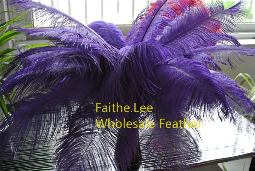 lot 1214inch3035cm Purple Ostrich Feathers for wedding TABLE Decorations feather centerpiece Wedding cent9615728