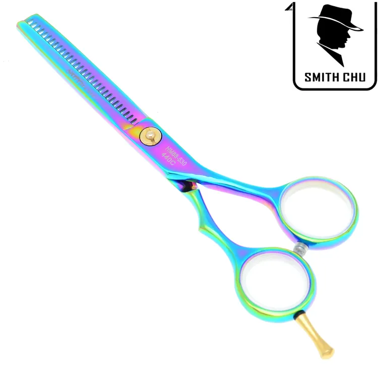 5.5 pollici smith chu nuovo acciaio inossidabile capelli forbici capelli assottigliamento forbici barbiere forbici barbiere strumenti lo styling spedizione gratuita, lzs0032