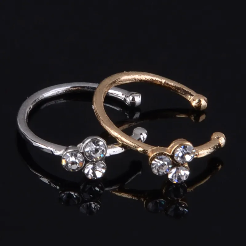Lata Nose Ring - Buy Certified Gold & Diamond Nose Pins Online |  KuberBox.com - KuberBox.com