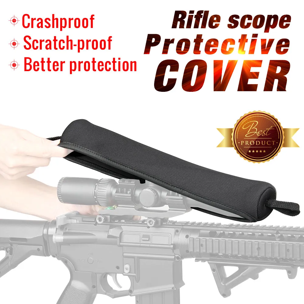 Scope Mounts New Arrival Molle Pouch Black Neoprene Rifle Scope Cover Waterproof for Outdoor use CL6-0096