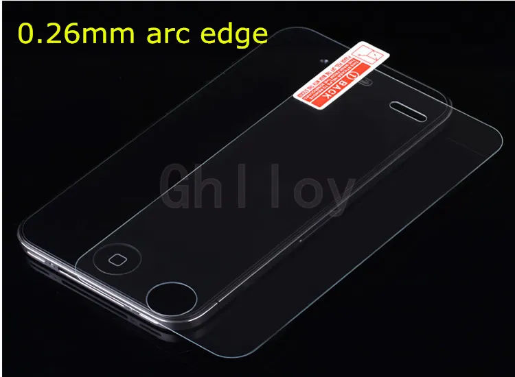 0.26mm arc edg Explosion proof Screen Protector for Iphone6 iphone6 plus Premium Real Tempered Glass Film with retail package up