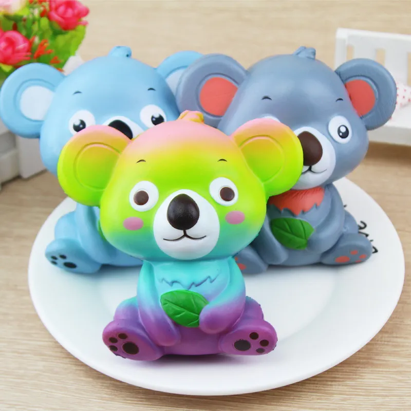 Squishy Cartoon Koala 12 cm Ny jätte Lovely Wet Soft Bread Bear Squishies Toy Gift