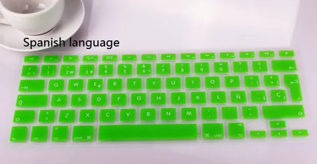 Alemão Russo Árabe Espanhol Sueco Waterproof Teclado Tampa Clear Silicone Borracha para MacBook Pro Air 11 13 15 17 Polegadas UE Versão