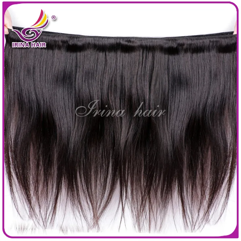 50% Off!Top quality 100% Human Hair Weft Bundles Unprocessed Cheap Brazilian Peruvian Malaysian Indian Straight Hair Weaves 4 bundles