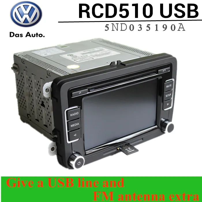 VW Original RCD510 Car Radio USB Volkswagen RCD 510 Car Cd Player