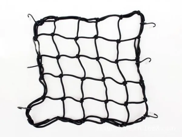 Wholesale- hot Network Storage Web tools bicycle motorcycle elastic cord hooks under the luggage rack 6 cargo net net