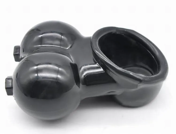 Partihandel, 3 färg silikon män scrotum bondage penis ring bur kuk ringer tid fördröjning sex leksaker silikon ring boll bår6537534