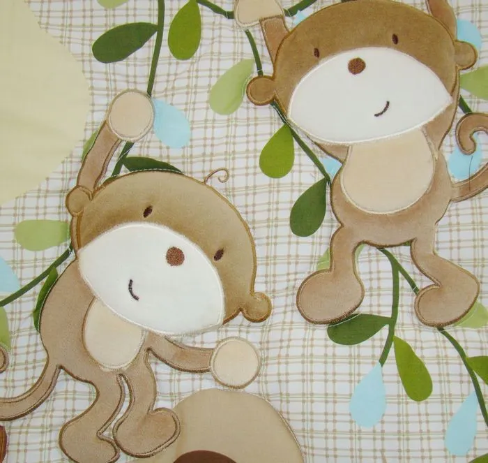 Monkey deals crib bedding