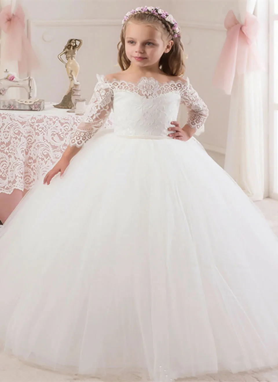 Girls Formal Dresses - Elegant Chiffon Gown for Special Occasions,  Lightweight Design for Parties and Pageants