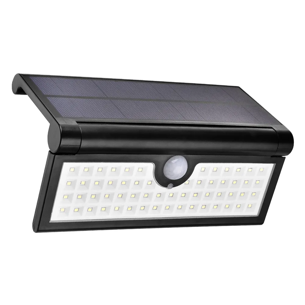 Lampy słoneczne Outdoor Light Składany Czujnik ruchu Ściana Super jasna 3W 58LD Waterproof Security Wireless Portable