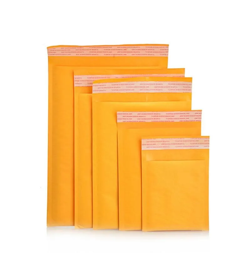 Wholesale Yellow Self Sealing Bubble Mailer Yellow Envelope Bag Shock