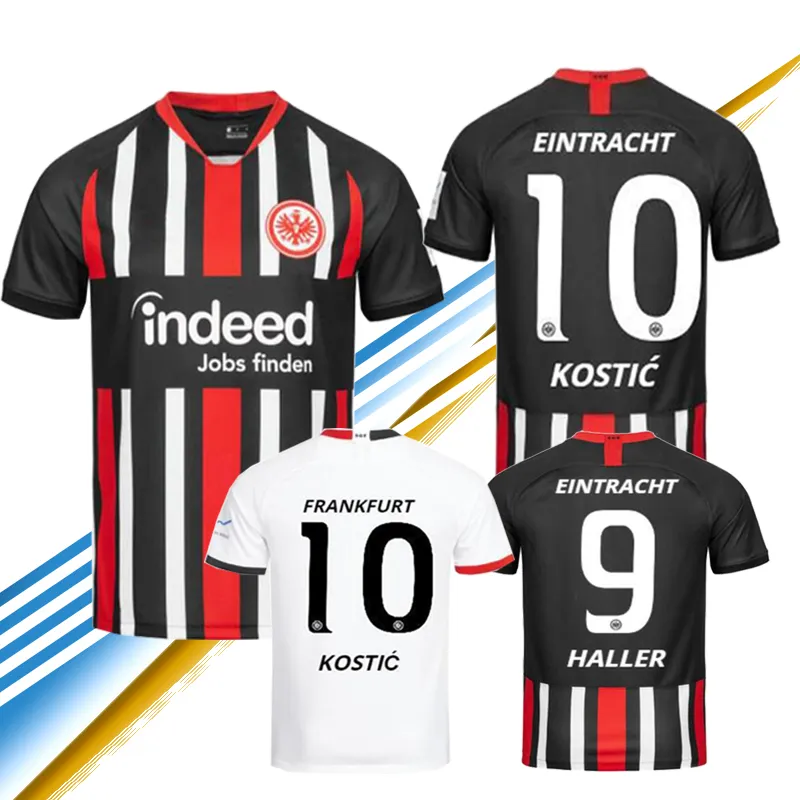 nuova maglia da calcio 2019 2020 Eintracht Francoforte HALLER KOSTIC casa trasferta 19 20 Francoforte Europa League SOW REBIC GAICNOVIC maglie da