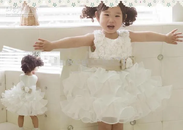 Ivory Baby Flower Girls Dresses Lace Applique Bow... From Babynice888, $117.23 | DHgate.Com Ivory Baby Flower Girls Dresses Lace Applique Bow... From Babynice888, $117.23 | DHgate.Com