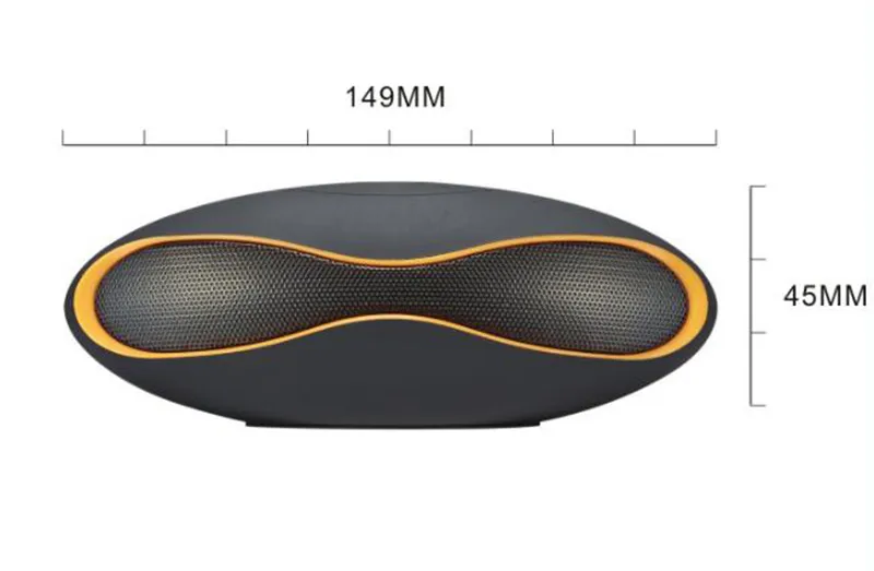 Tanie Mini Piłka nożna Rugby Przenośne głośniki Bezprzewodowe głośniki Bluetooth z MIC Subwoofer Stereo Sound Surport TF Card