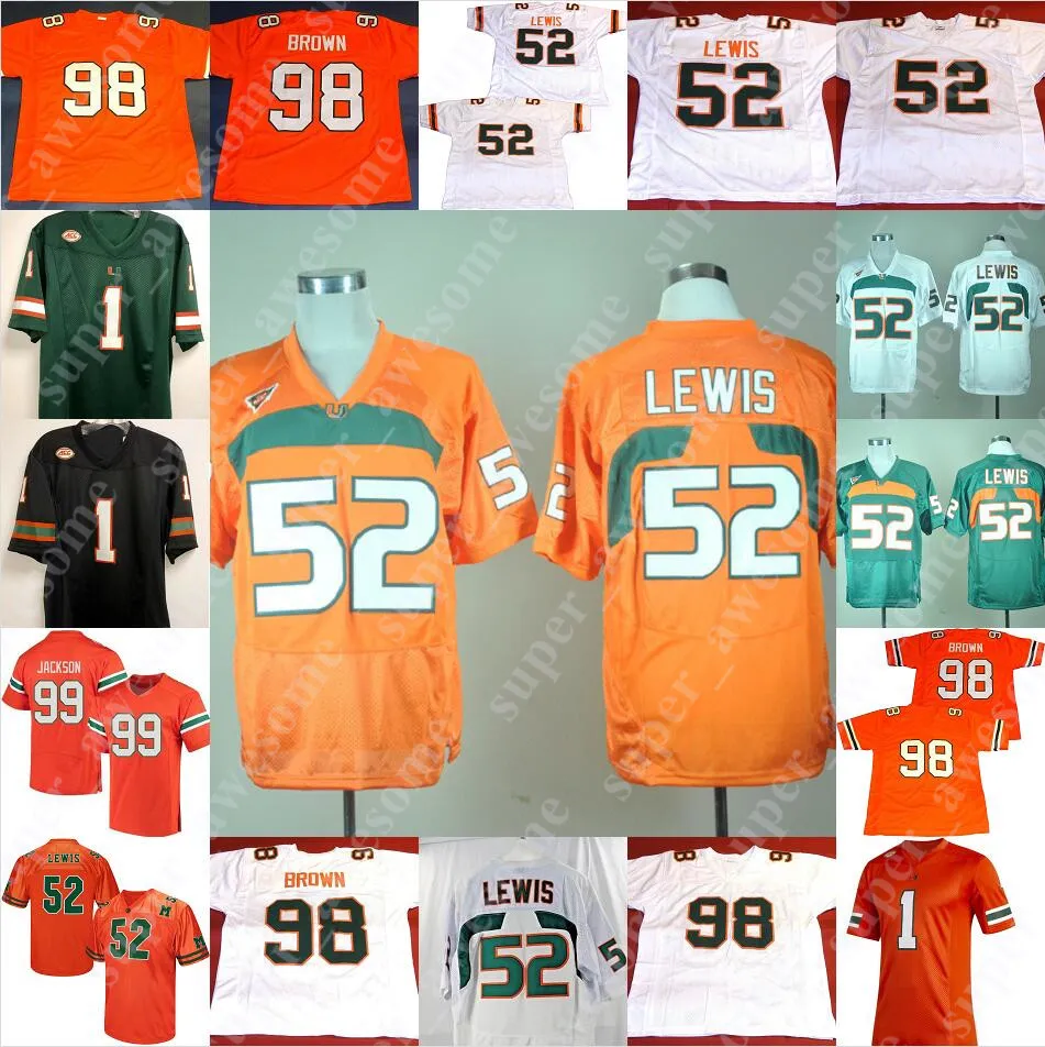 Miami Hurricanes Futebol Jerse Al Blades Jr Jonathan Garvin Cam'ron Harris Bubba Baxa Tate Martell Michael Harle Mark Pope Tran