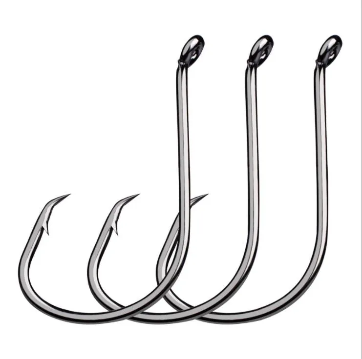 Yeni Varış 100 PCS/Set Sport Circle Fishing Hook Yem Yüksek Karbonlu Çelik Jig Baitholder 6/0# Balıkçılık Kancaları