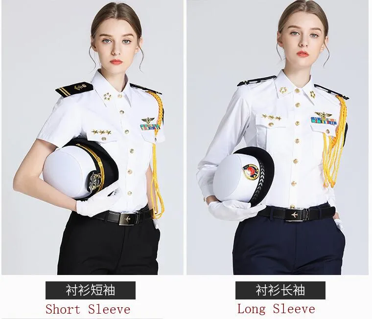 Seawomans Security Uniform Formal Shirts For Women With Accessories Womens  Captain Pilot Formal Shirts For Women, Short And Long Sleeve Show Jacket  From Fleming627, $55.28