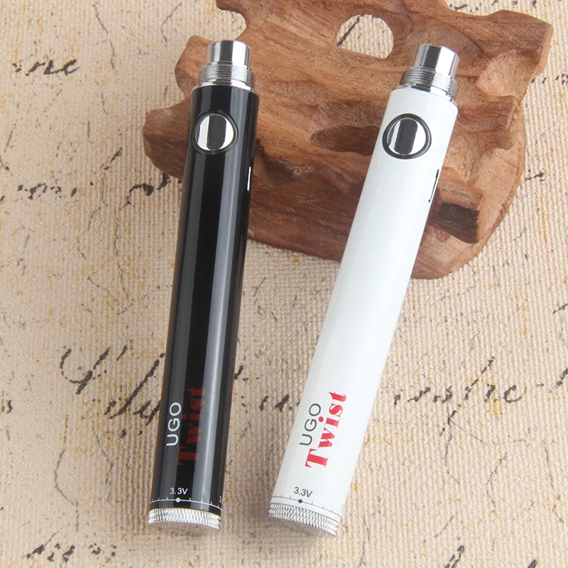 1pcs Оригинальное зрение Evod Bottom Twist Ego C UGO VV VAPE PEN Батарея 510 Тризовое