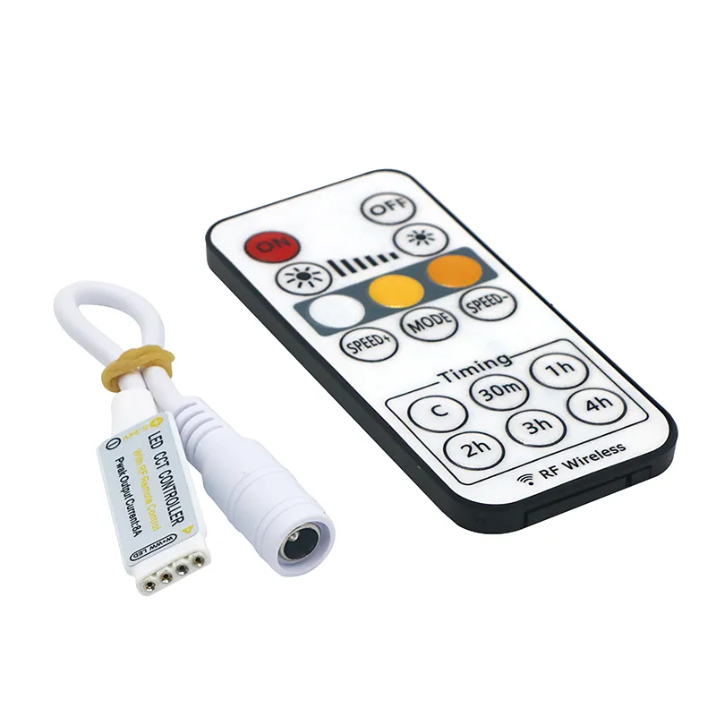 Edison2011 Mini 16 Klawisze LED Remote Controller z ustawieniem czasu DC5-24V 16Key RF Bezprzewodowy regulacja czasu regulacji sterownika z 4pin kobiet DC